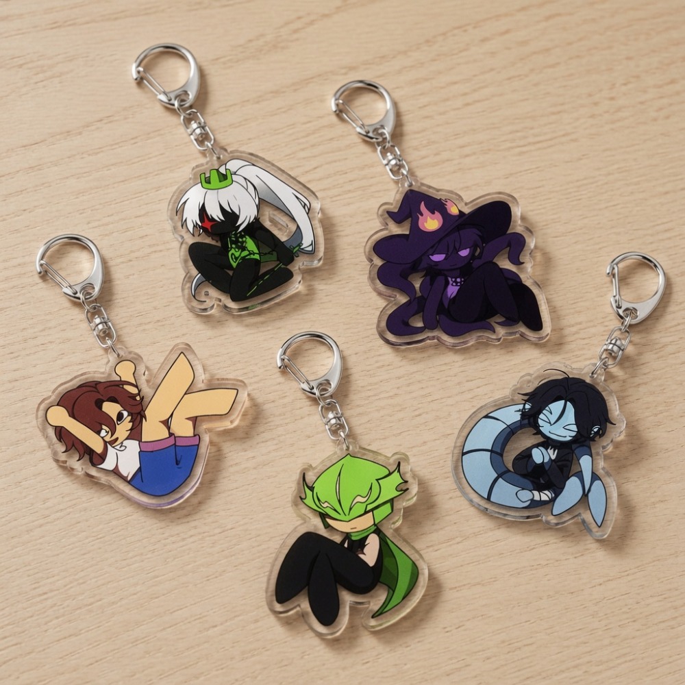 Gaming Accessories For Gaming Room - Cute Cartoon Chibi Keychains Accessories Bag