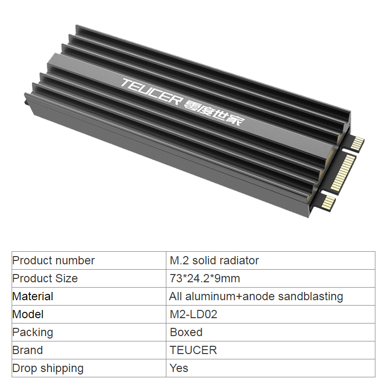 TEUCER M2 SSD Heatsink NVME 22 - M2 Heatsink Cooler review and price
