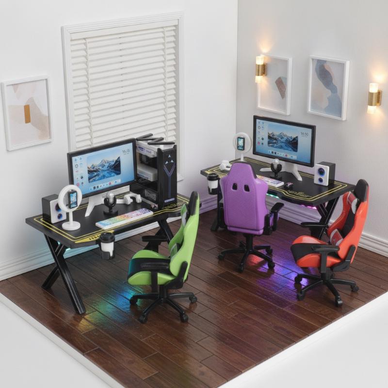 1/12 Dollhouse Tiny Gaming Des - Gaming Accessories Monitor review and price