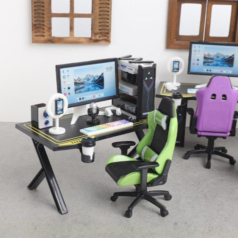 1/12 Dollhouse Tiny Gaming Des - Gaming Accessories Monitor review and price