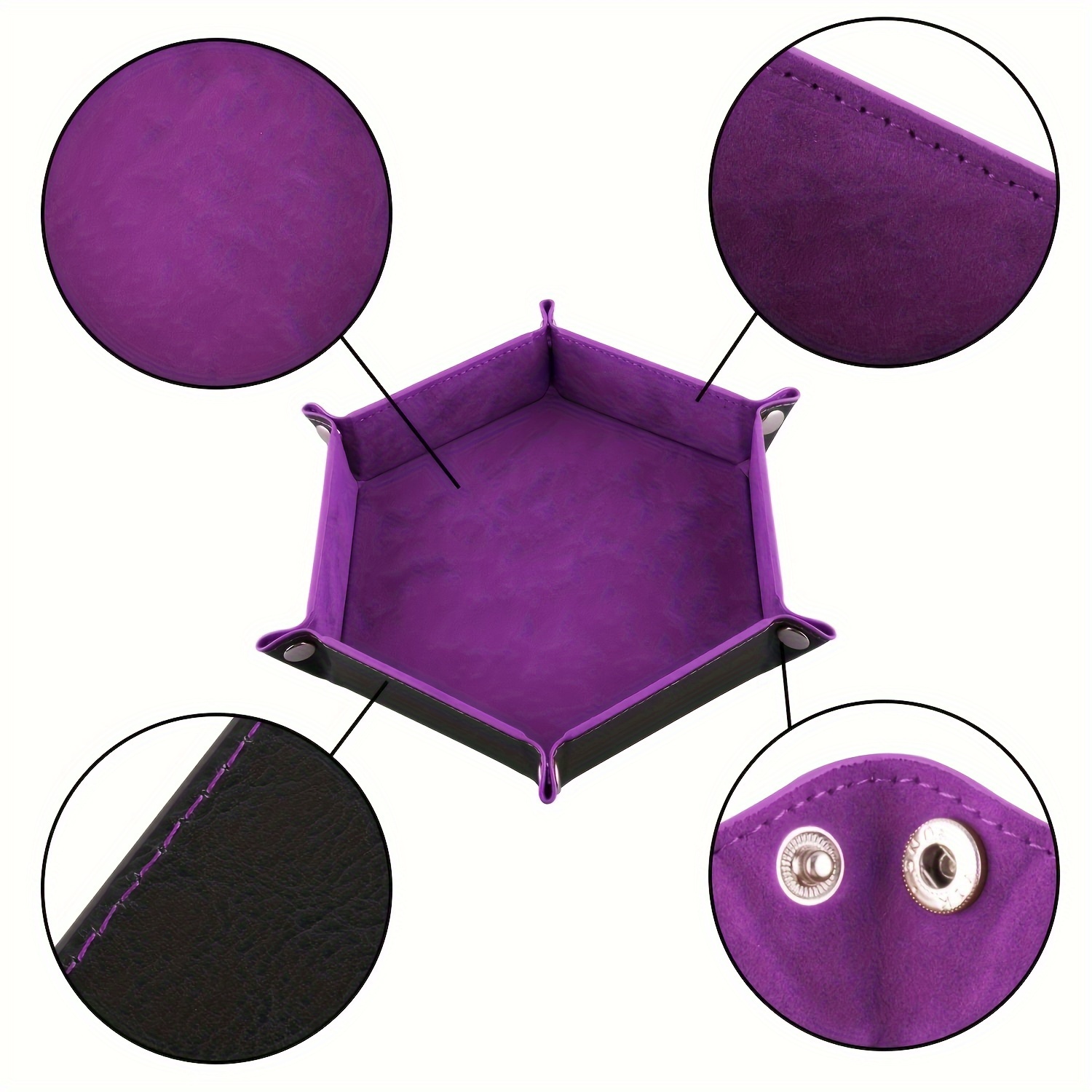1pc Classic Hexagon Dice Tray, - Essential Gaming Accessories review and price