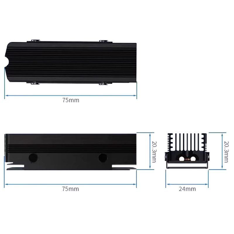 SSD-V3 M.2 NVMe 2280 SSD Heats - M2 Heatsink Cooler review and price
