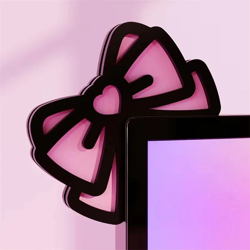 Kawaii Pink Acrylic Bow Monito - Gaming Accessories Monitor review and price
