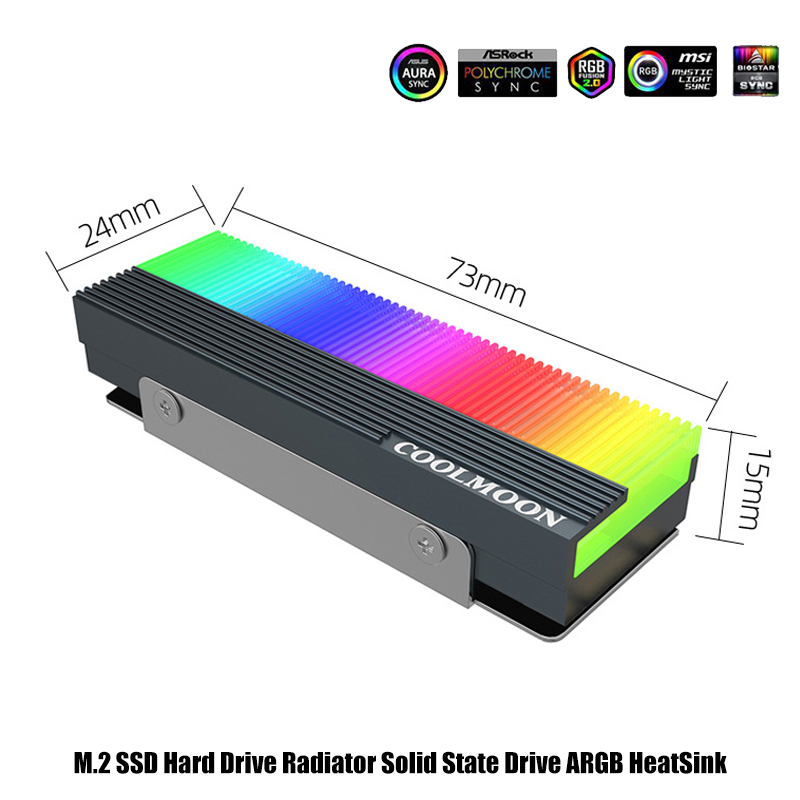 5V 3Pin ARGB AURA SYNC Compute - M2 Heatsink Cooler review and price