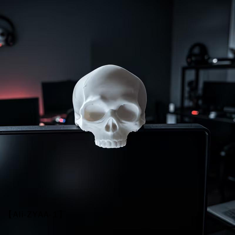 【A】Skull Head Monitor Decorati - Gaming Accessories Monitor review and price