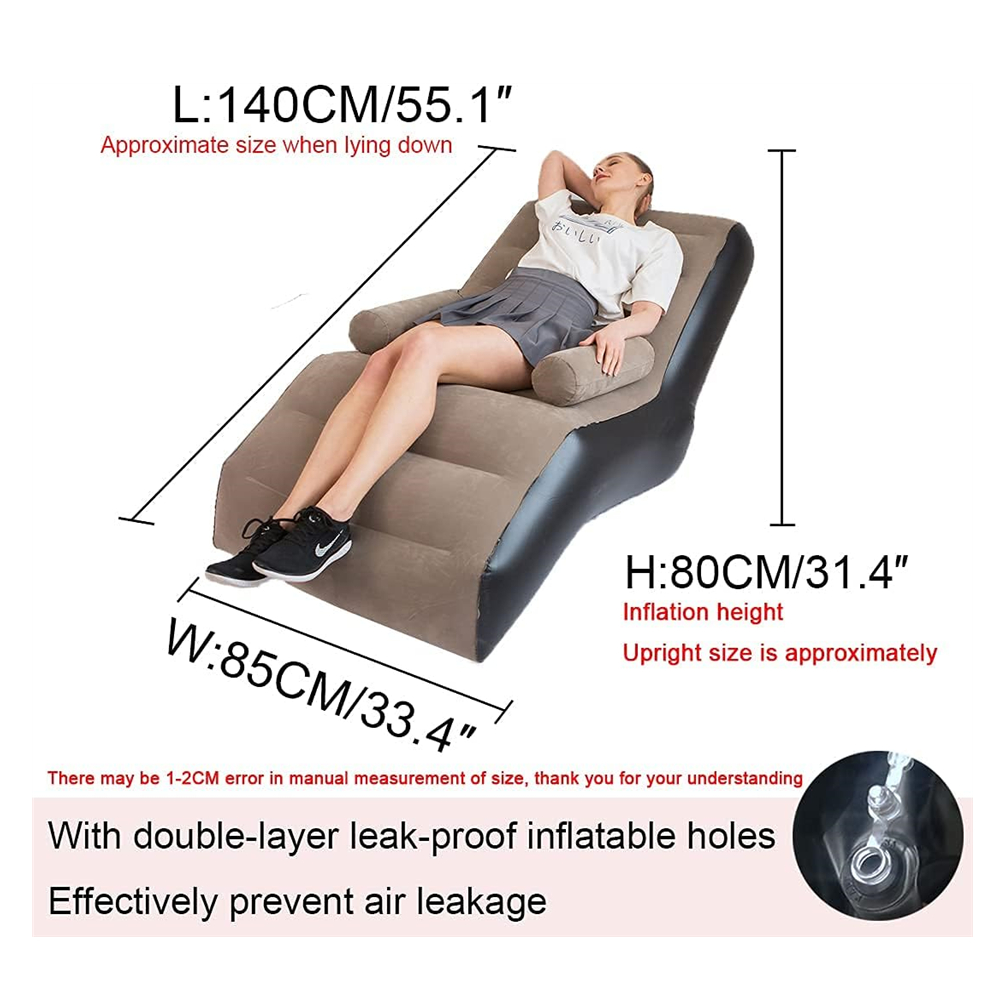 Folding Lazy Sofa,Inflatable L - Gaming Accessories For Gaming Room review and price