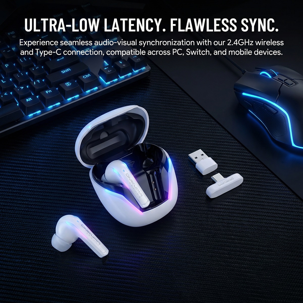 ONIKUMA T27 Wireless Gaming Ea - Gaming Accessories Monitor review and price